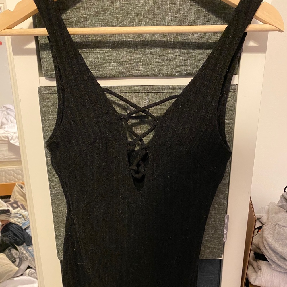 LF black bodysuit